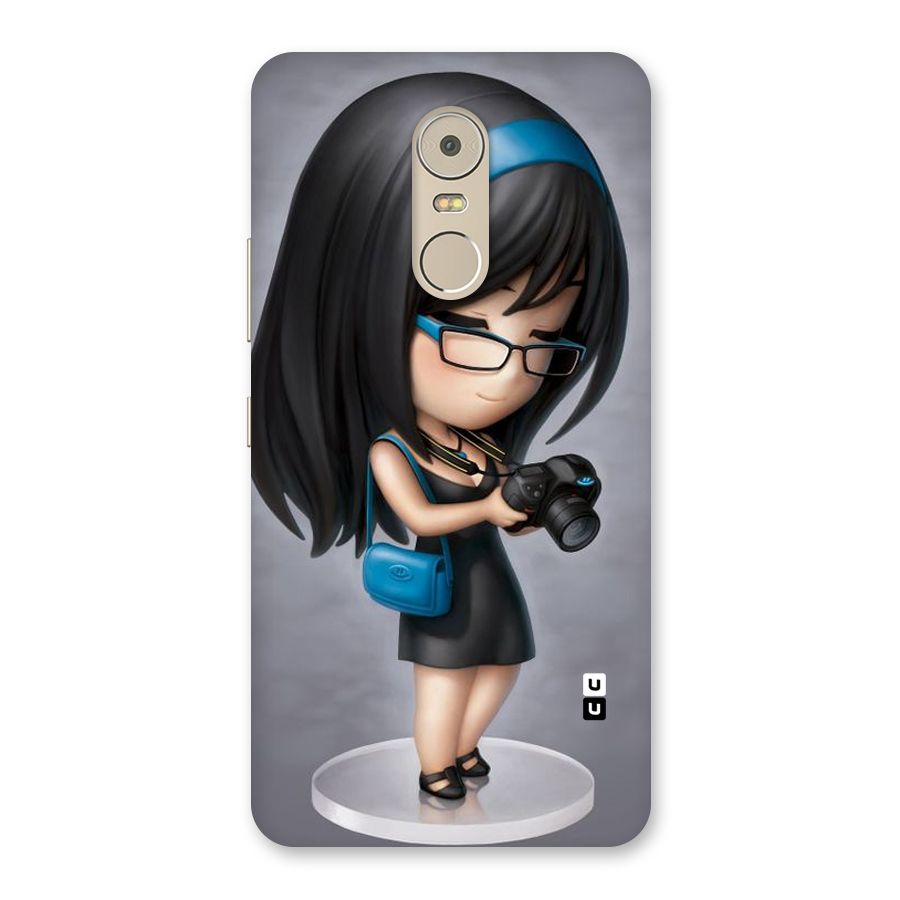 Girl With Camera Back Case for Lenovo K6 Note