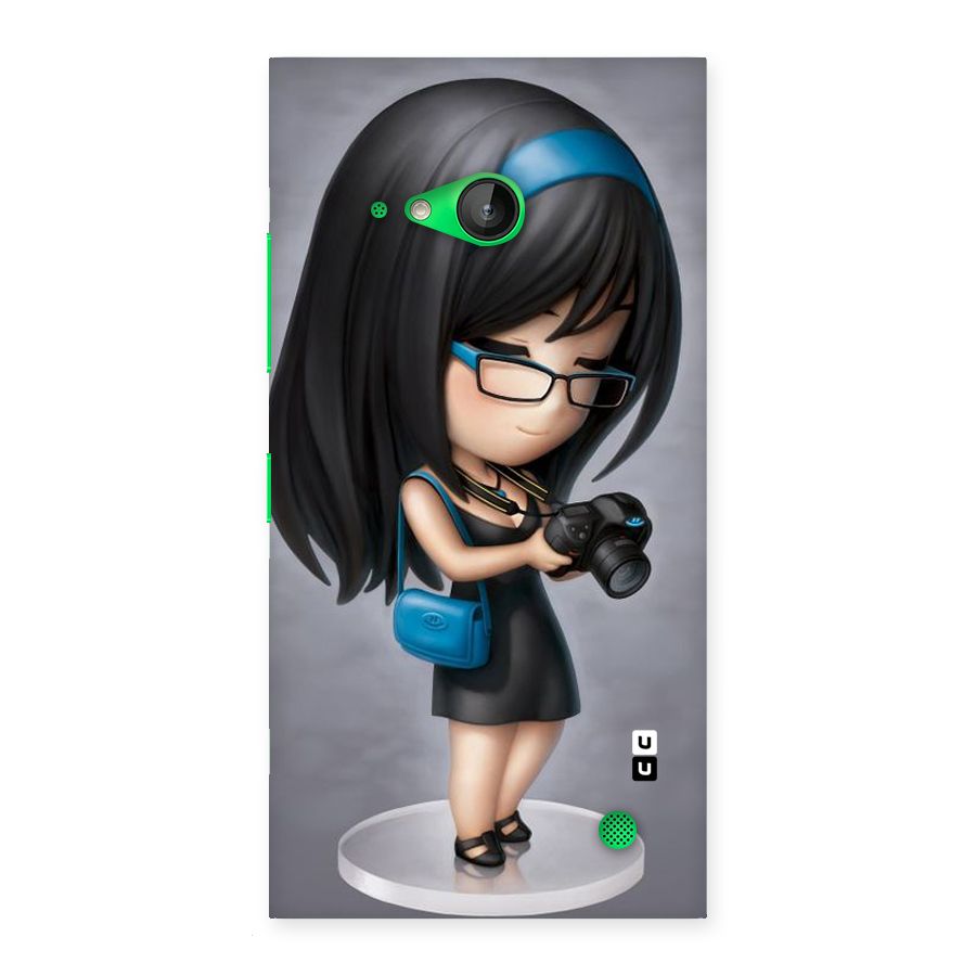 Girl With Camera Back Case for Lumia 730