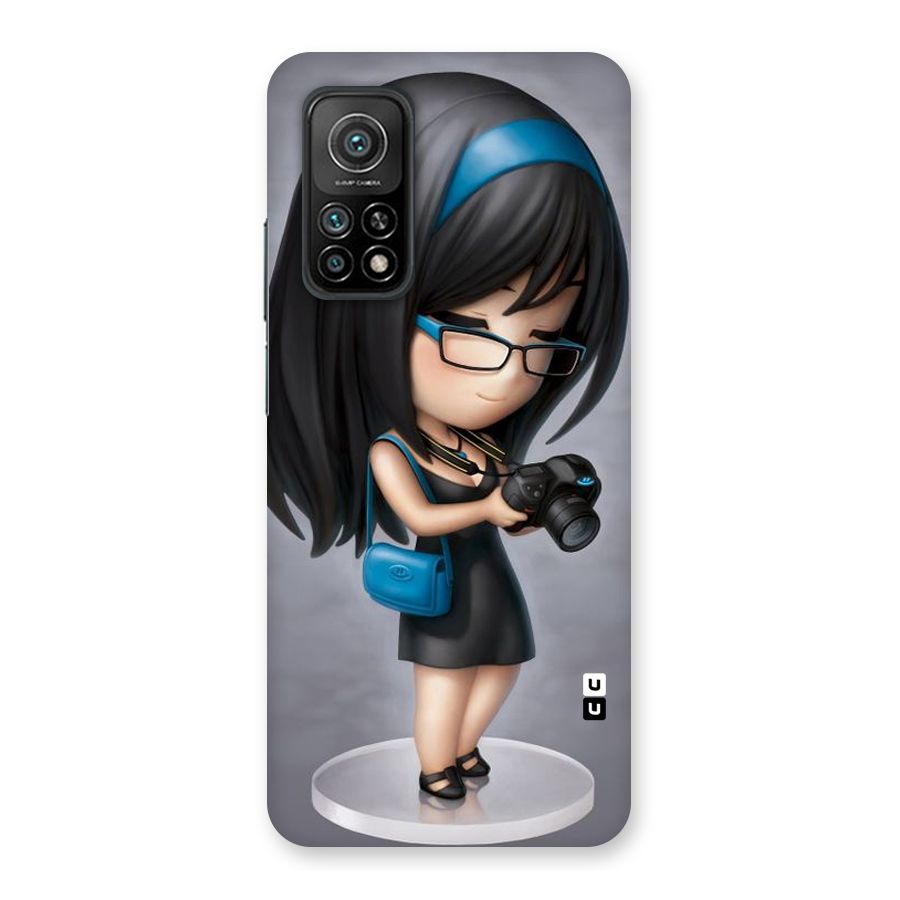 Girl With Camera Back Case for Mi 10T 5G