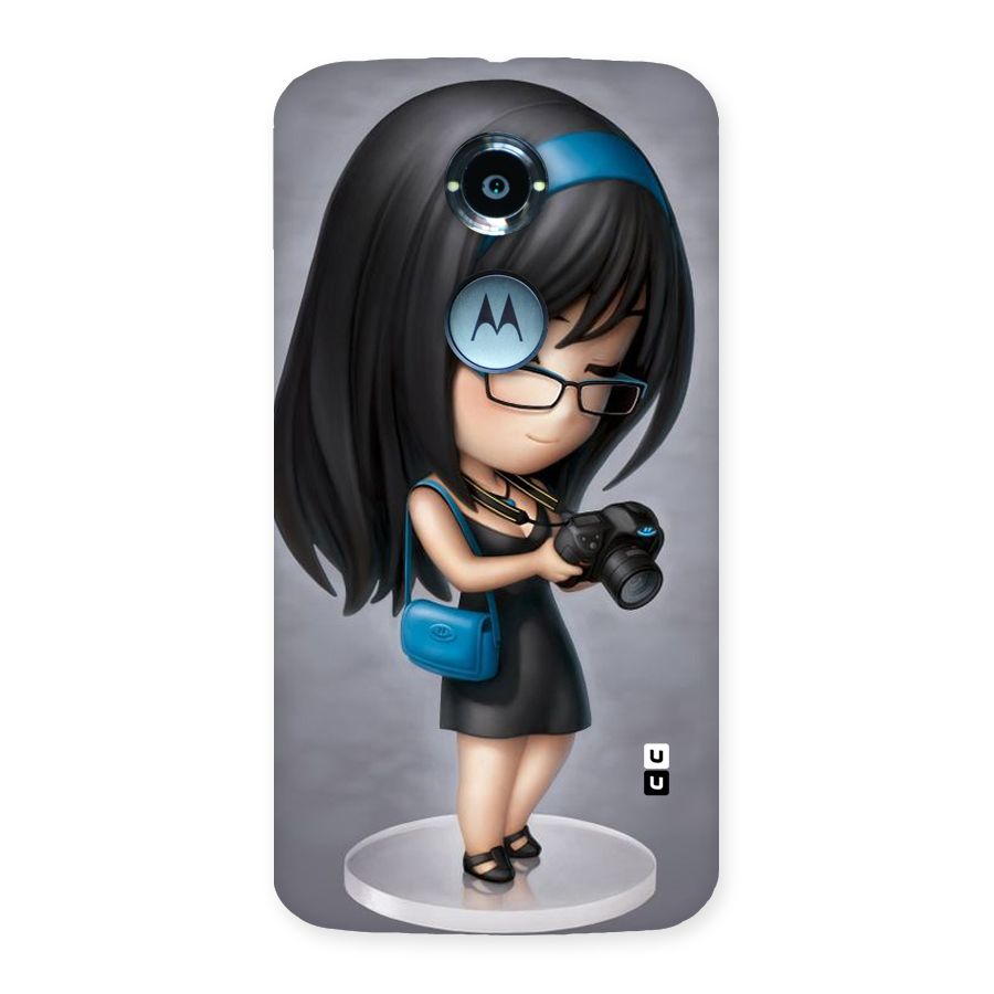 Girl With Camera Back Case for Moto X 2nd Gen