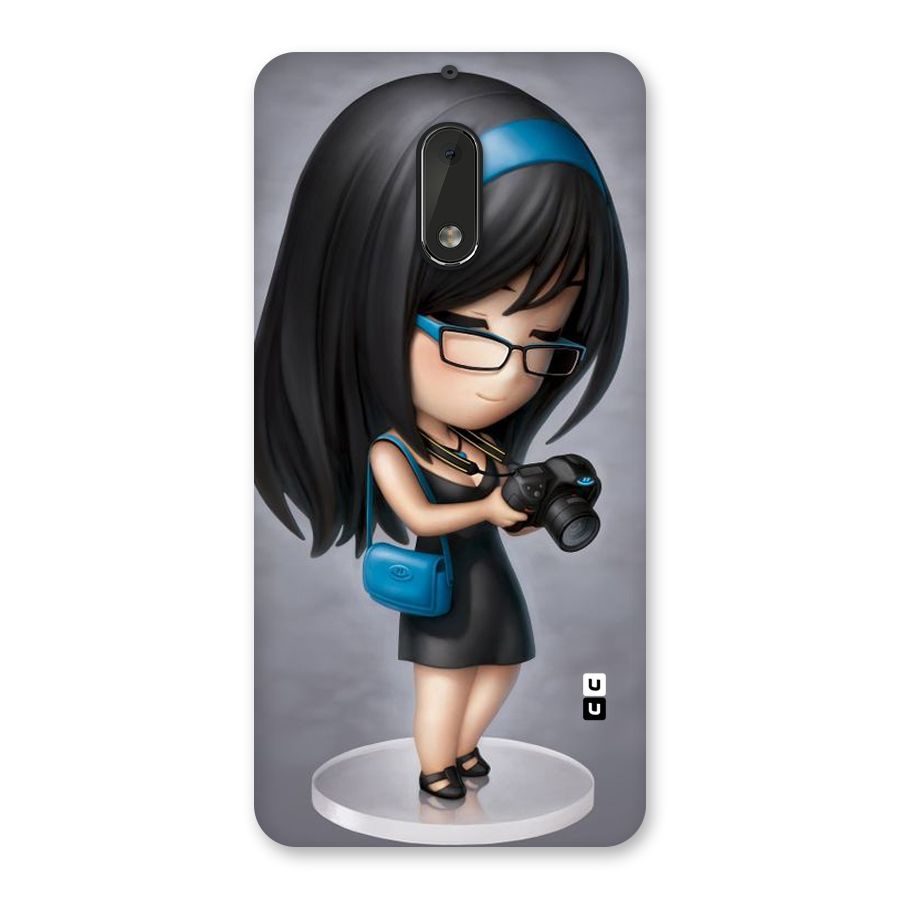 Girl With Camera Back Case for Nokia 6