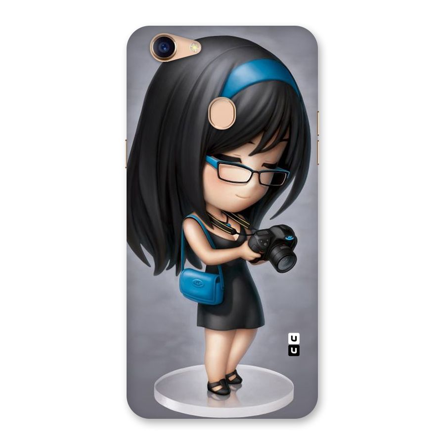 Girl With Camera Back Case for Oppo F5 Youth