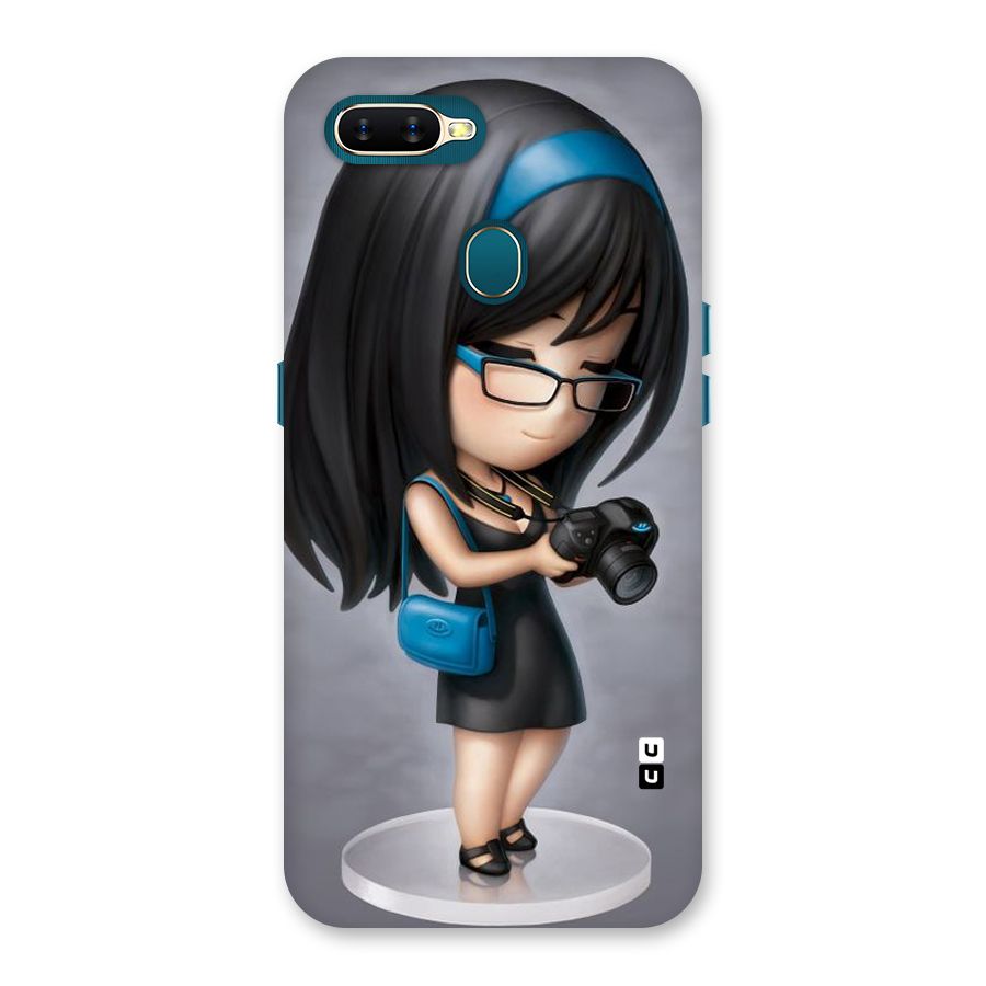 Girl With Camera Back Case for Oppo A11k