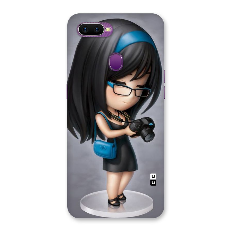 Girl With Camera Back Case for Oppo F9