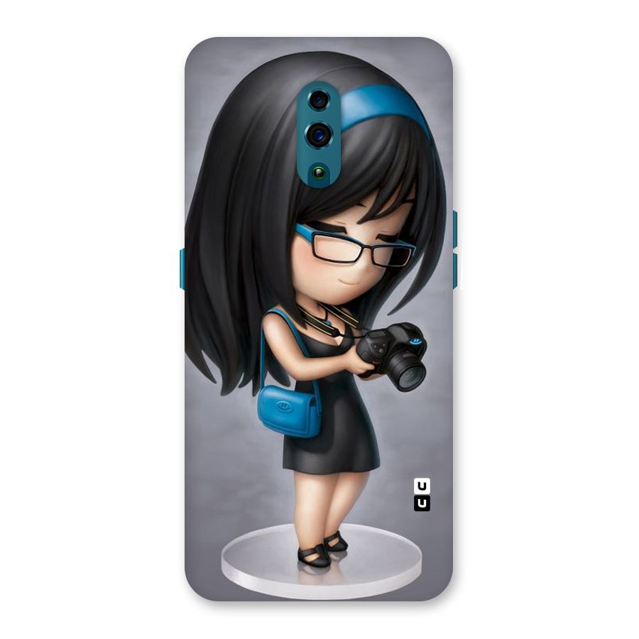 Girl With Camera Back Case for Oppo Reno