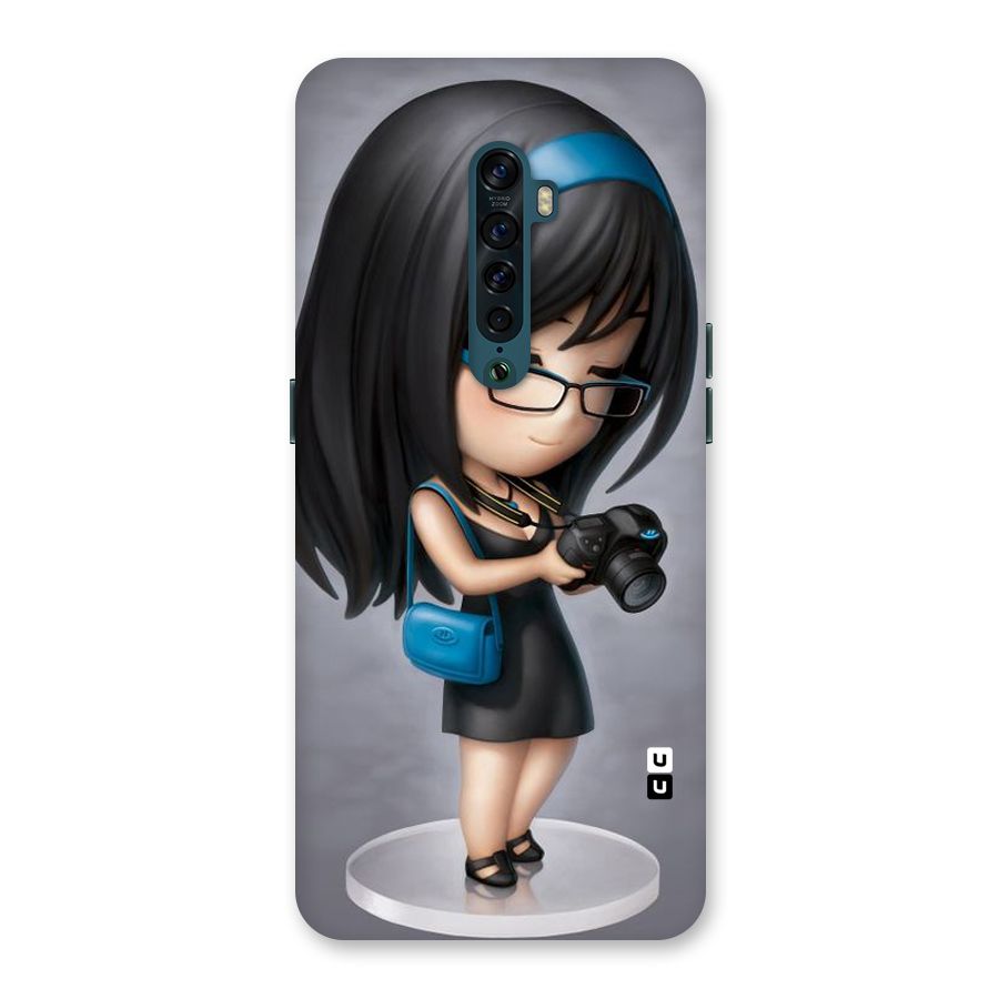 Girl With Camera Back Case for Oppo Reno2