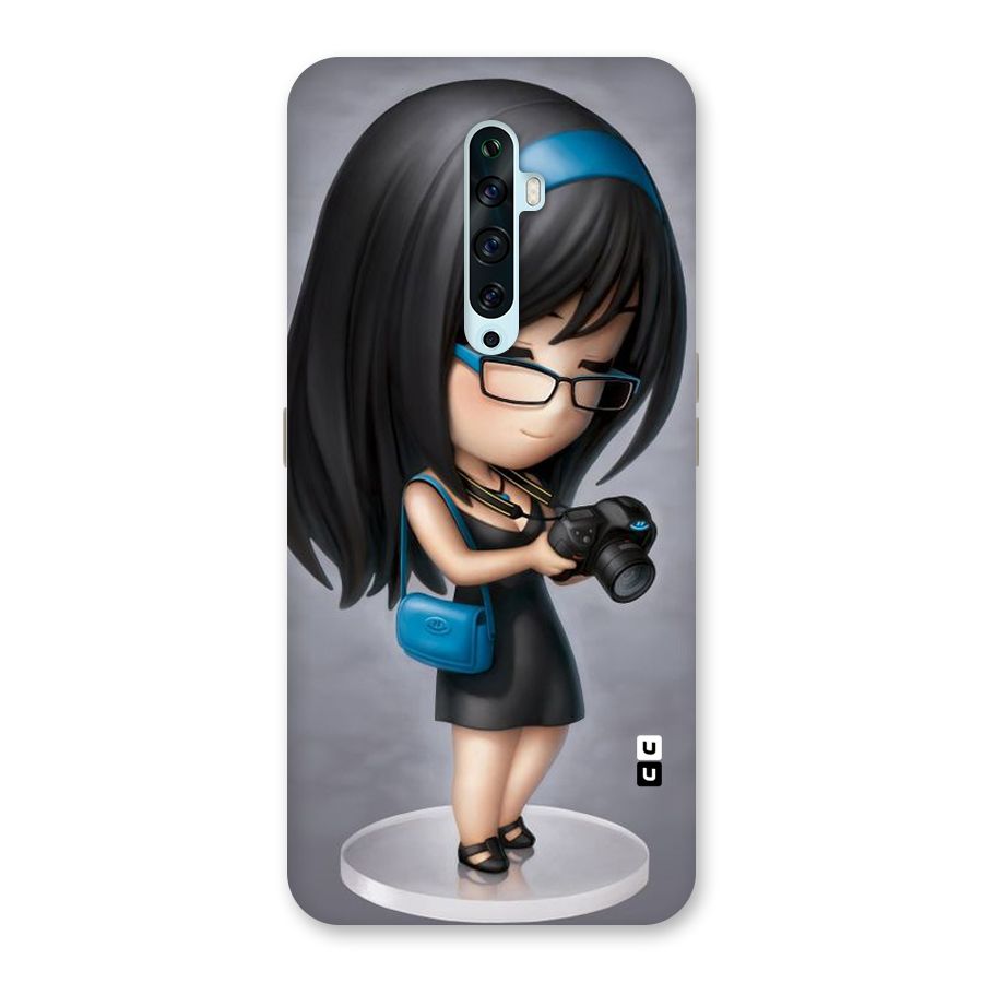 Girl With Camera Back Case for Oppo Reno2 F