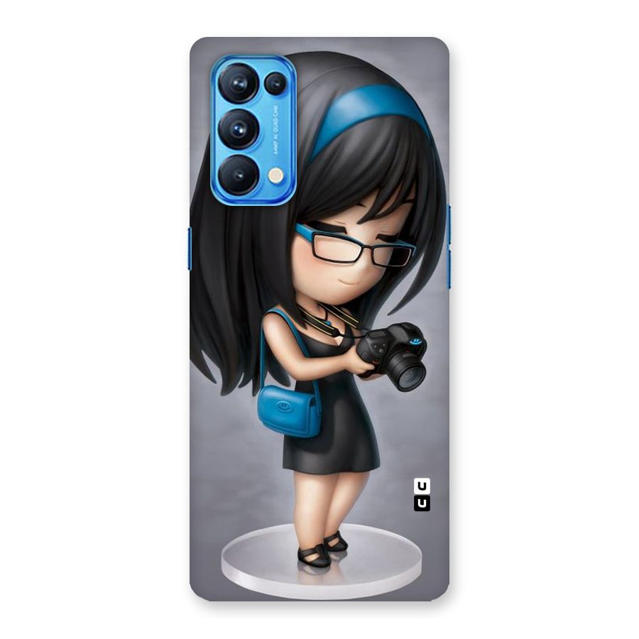Girl With Camera Back Case for Oppo Reno5 Pro 5G