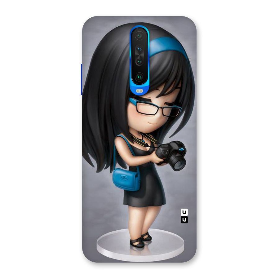 Girl With Camera Back Case for Poco X2