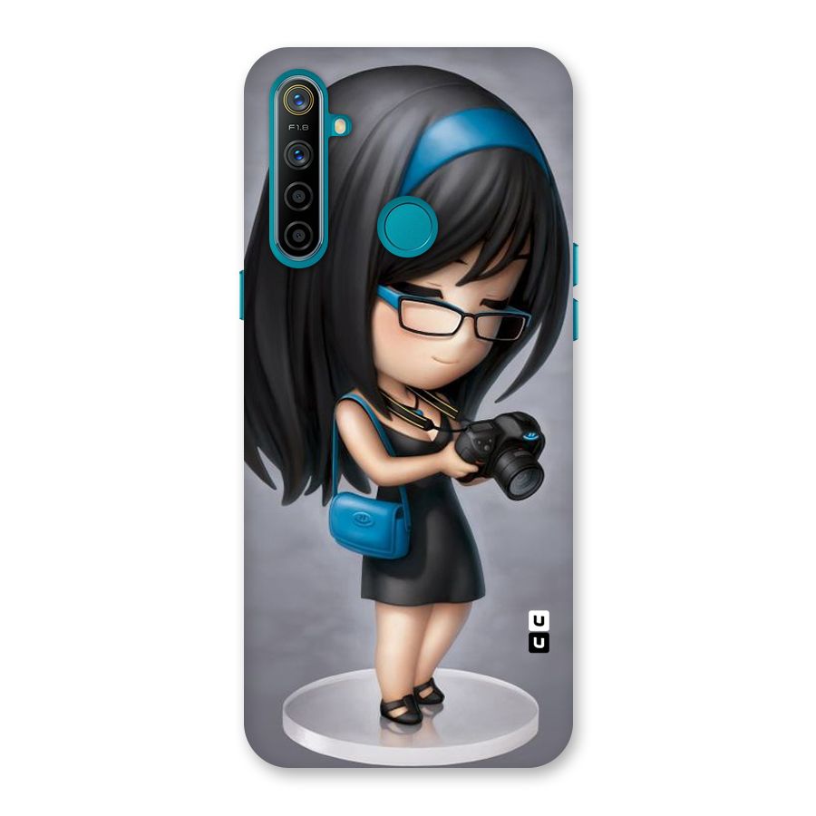 Girl With Camera Back Case for Realme 5i