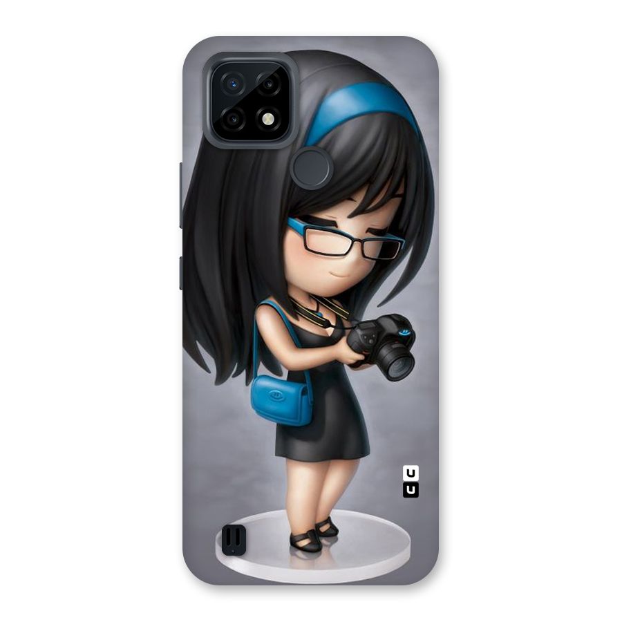 Girl With Camera Back Case for Realme C21