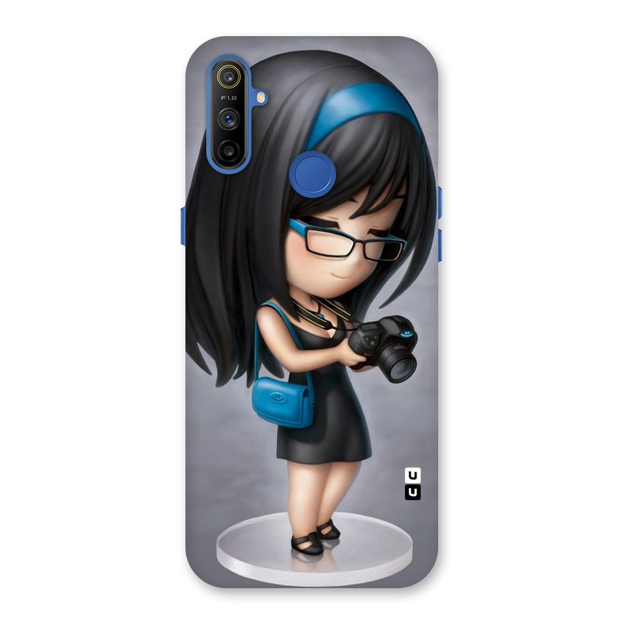 Girl With Camera Back Case for Realme Narzo 10A