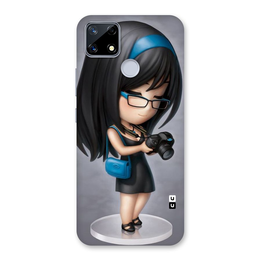 Girl With Camera Back Case for Realme Narzo 20