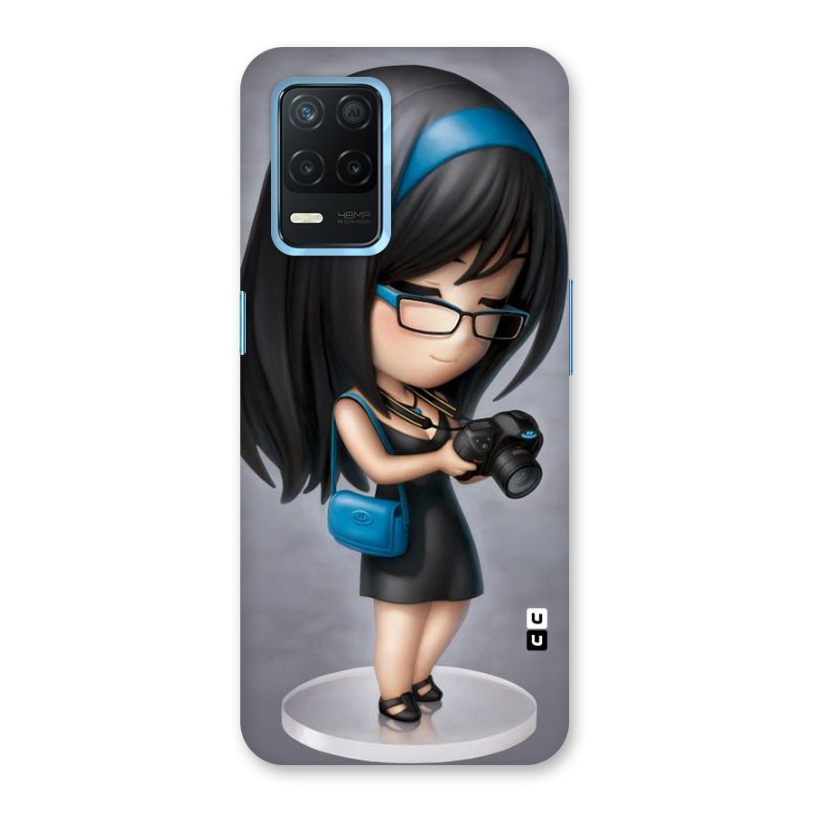 Girl With Camera Back Case for Realme Narzo 30 5G