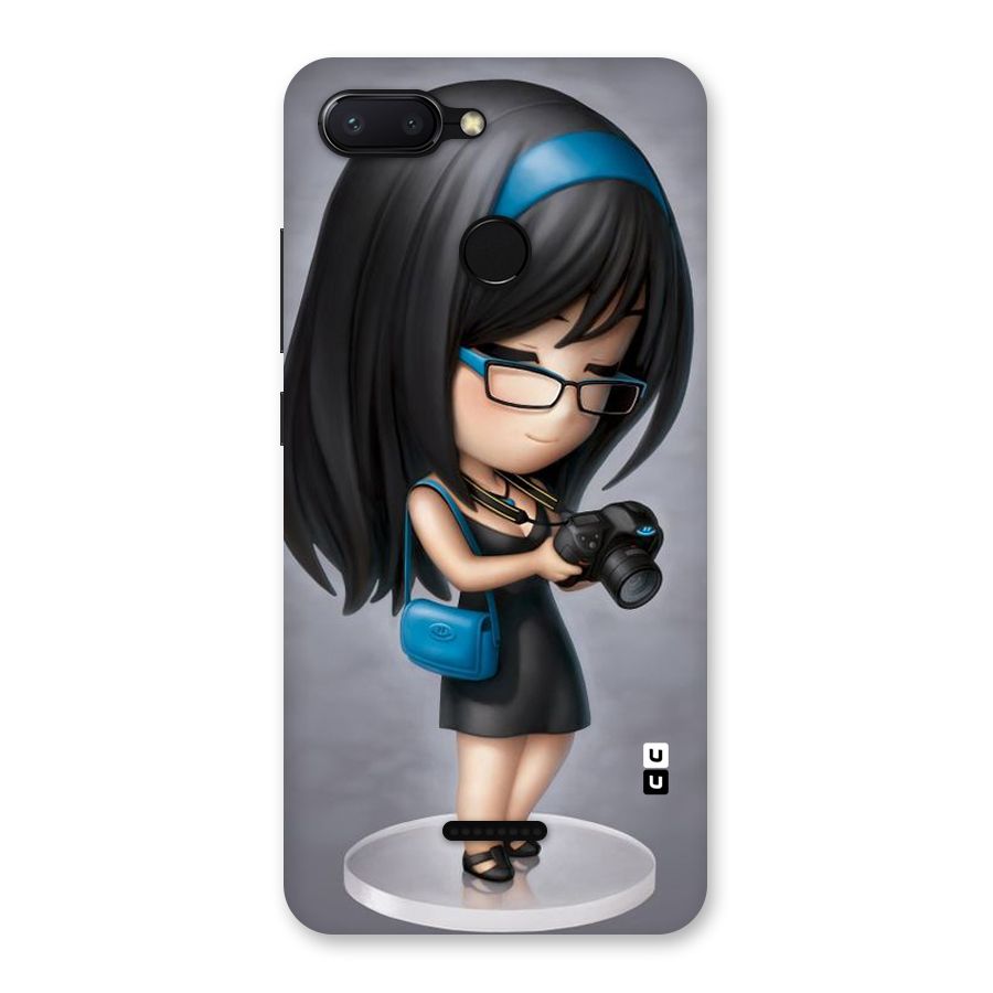 Girl With Camera Back Case for Redmi 6