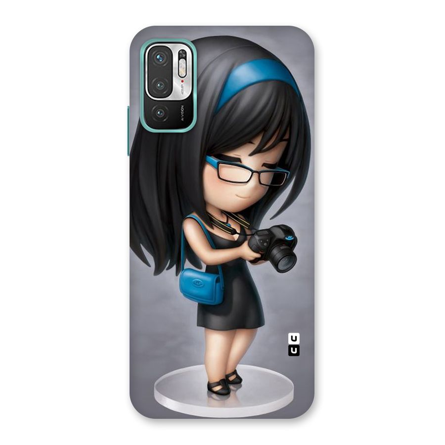 Girl With Camera Back Case for Redmi Note 10T 5G
