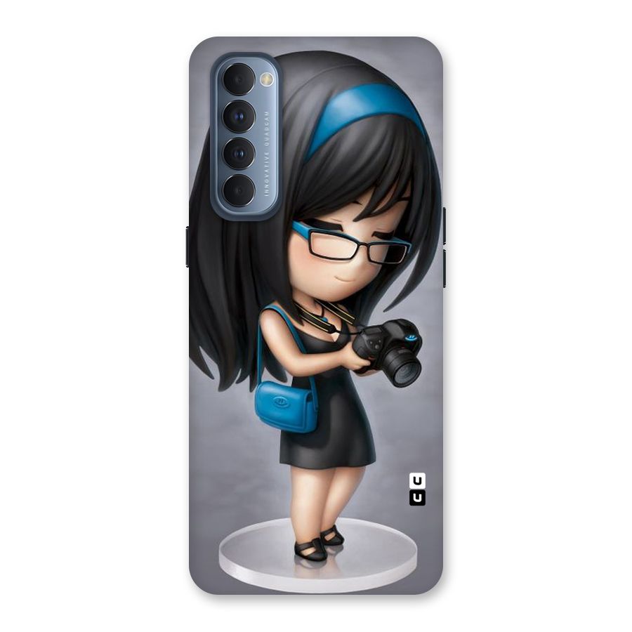 Girl With Camera Back Case for Reno4 Pro