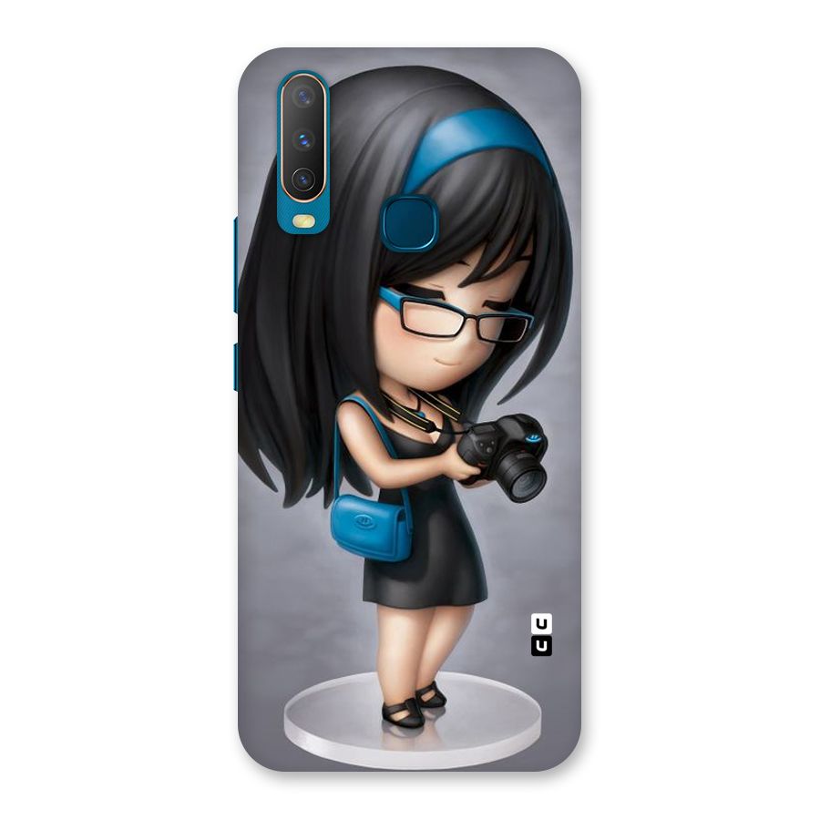 Girl With Camera Back Case for Vivo U10