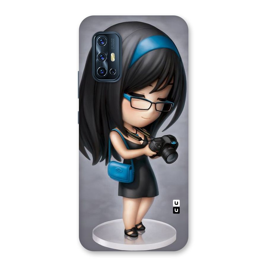 Girl With Camera Back Case for Vivo V17