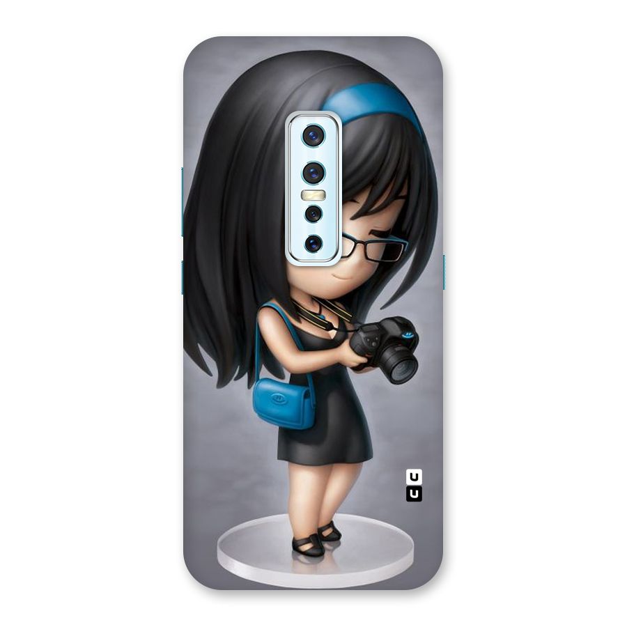 Girl With Camera Back Case for Vivo V17 Pro