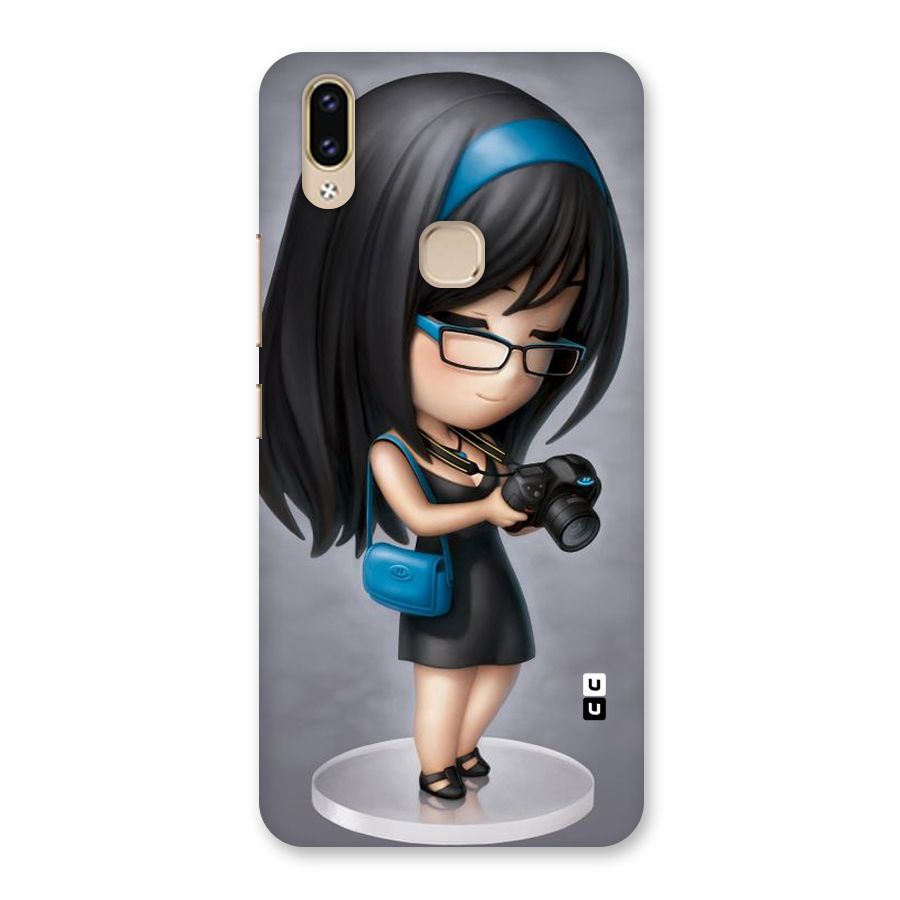Girl With Camera Back Case for Vivo V9 Youth
