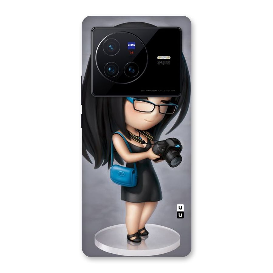 Girl With Camera Back Case for Vivo X80