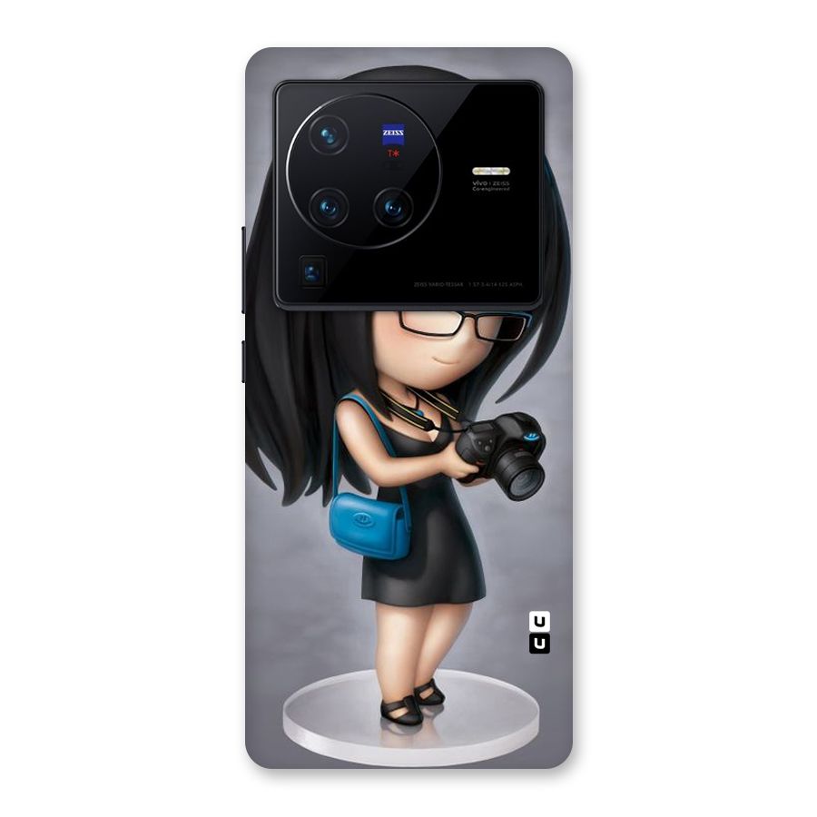 Girl With Camera Back Case for Vivo X80 Pro