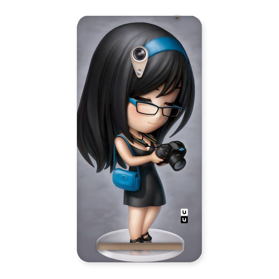 Girl With Camera Back Case for Zenfone 6