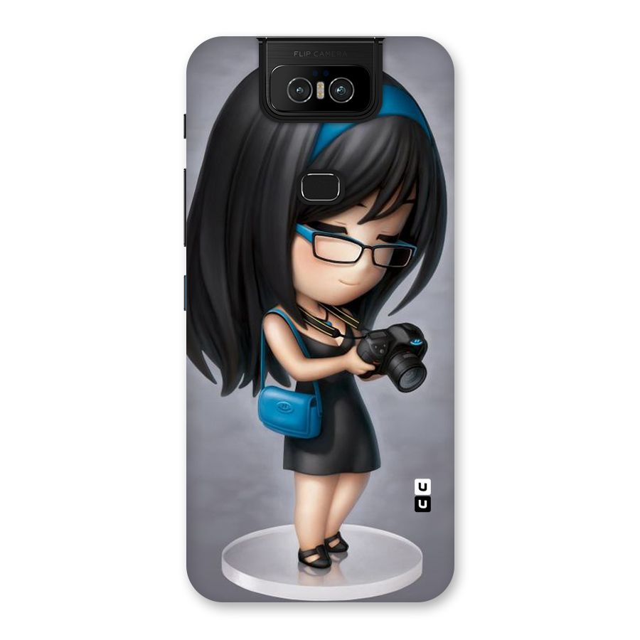 Girl With Camera Back Case for Zenfone 6z
