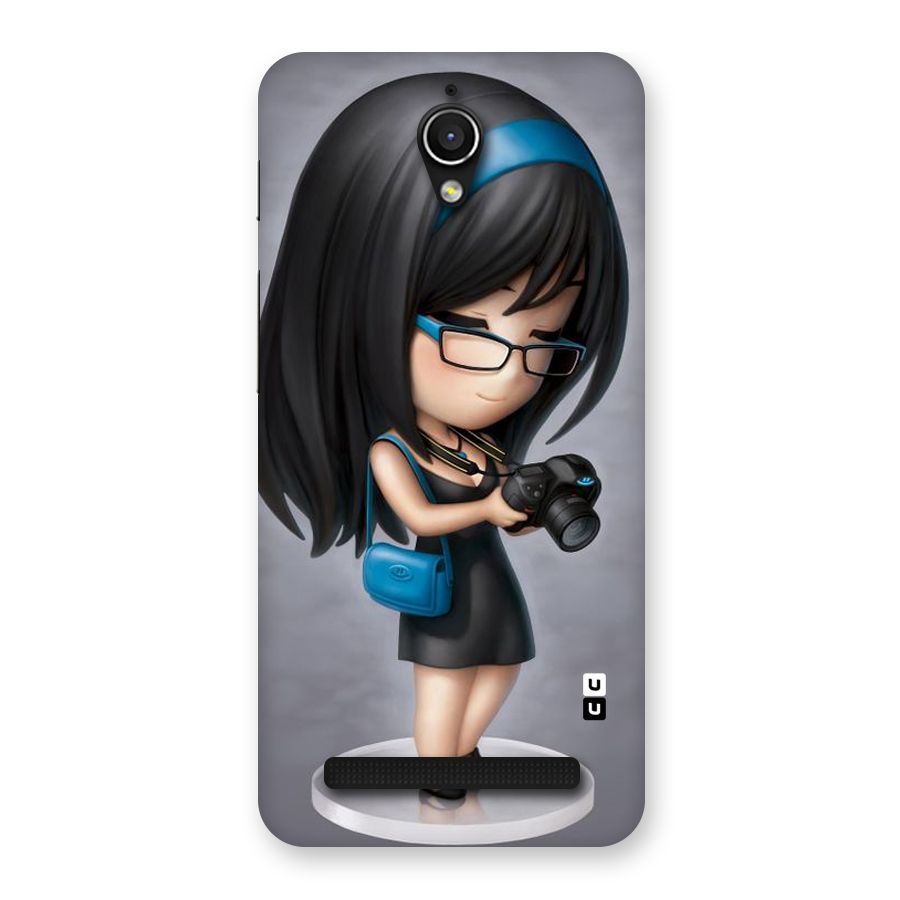 Girl With Camera Back Case for Zenfone Go