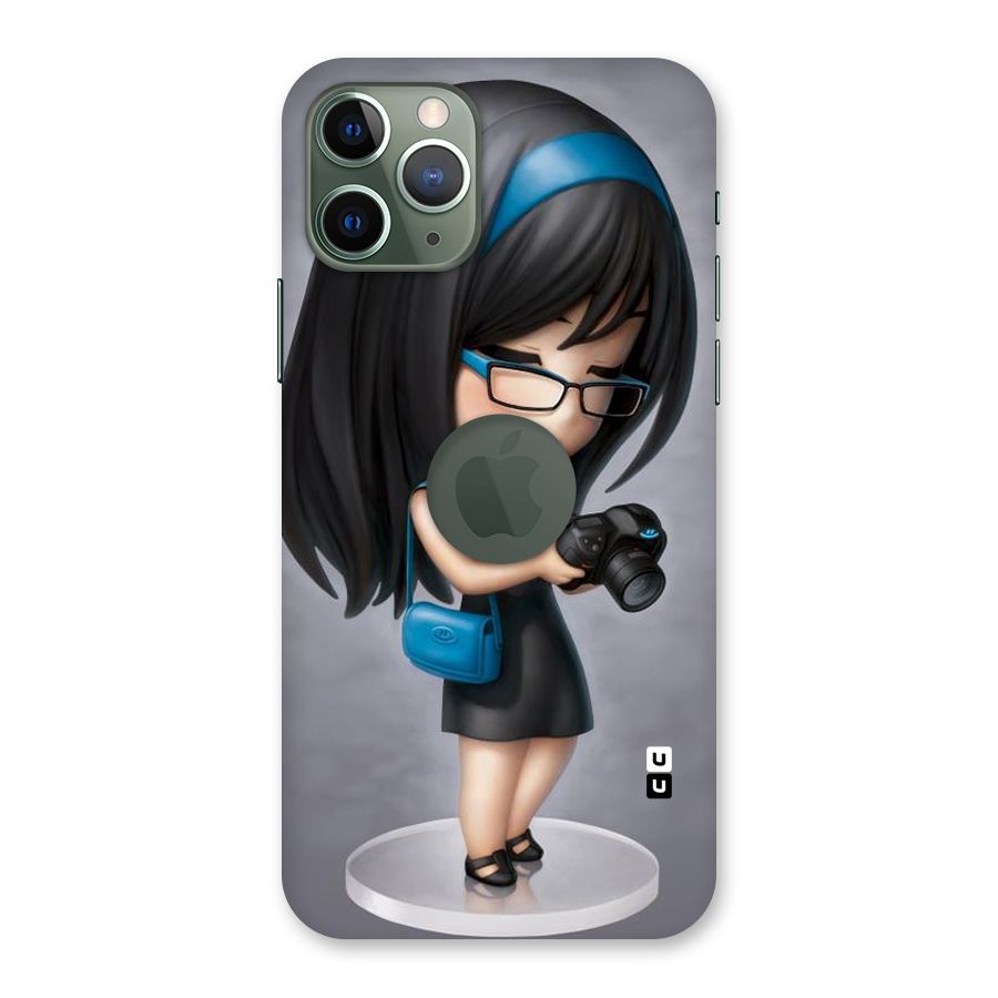 Girl With Camera Back Case for iPhone 11 Pro Logo  Cut