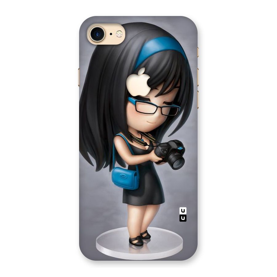 Girl With Camera Back Case for iPhone 7 Apple Cut