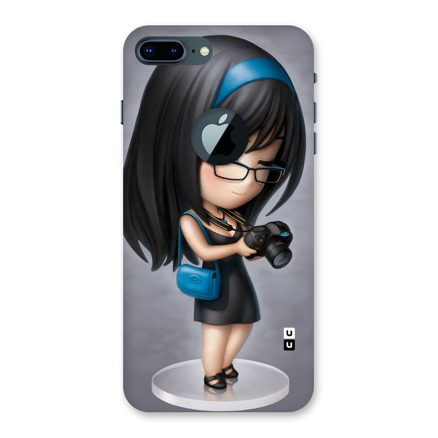 Girl With Camera Back Case for iPhone 7 Plus Logo Cut