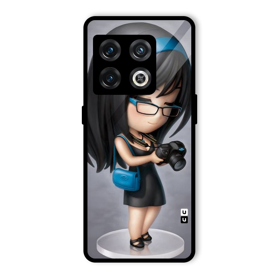 Girl With Camera Glass Back Case for OnePlus 10 Pro 5G