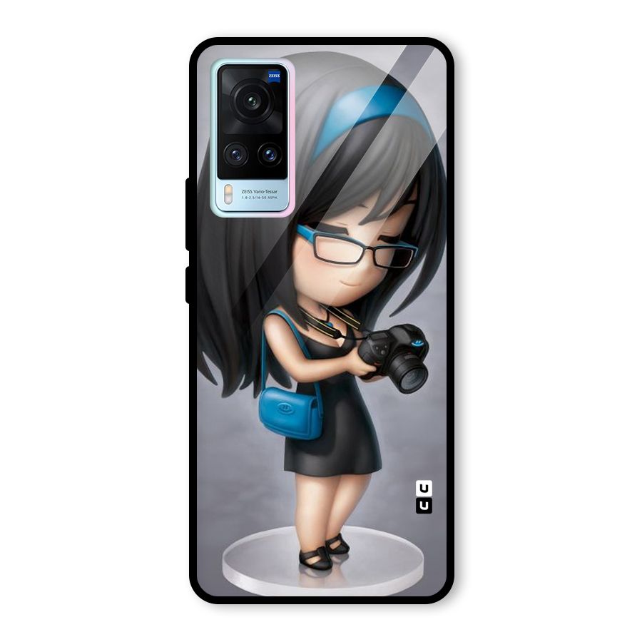 Girl With Camera Glass Back Case for Vivo X60