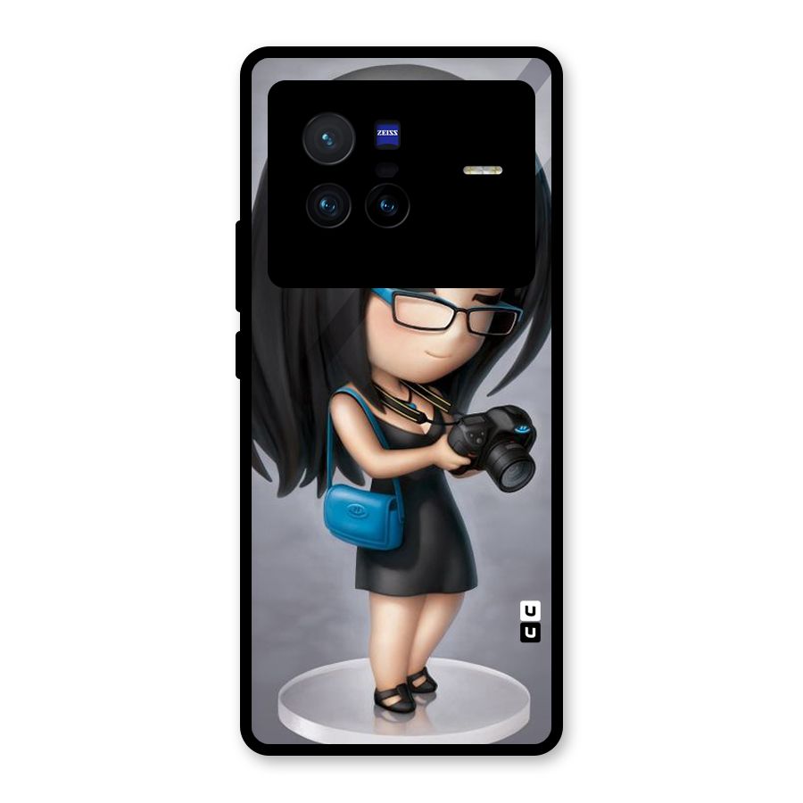 Girl With Camera Glass Back Case for Vivo X80