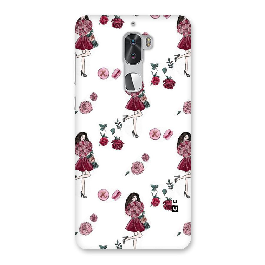 Girl With Flowers Back Case for Coolpad Cool 1