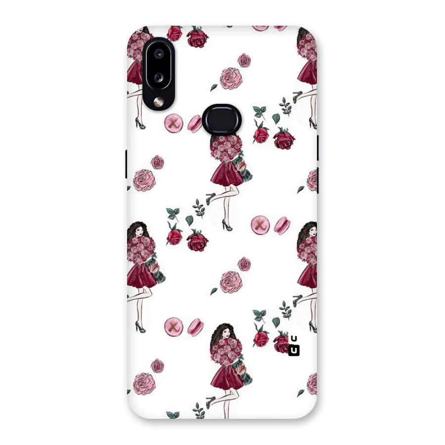 Girl With Flowers Back Case for Galaxy A10s