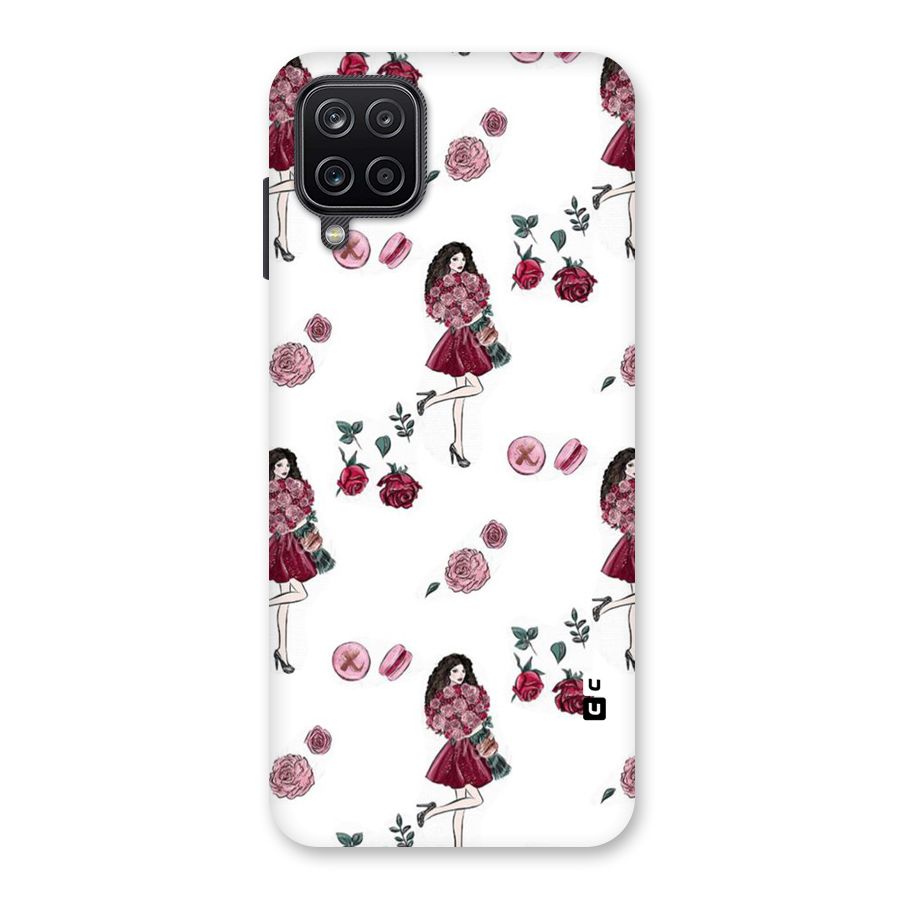 Girl With Flowers Back Case for Galaxy A12