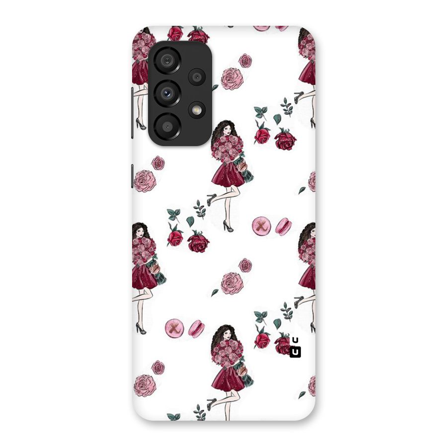 Girl With Flowers Back Case for Galaxy A33 5G