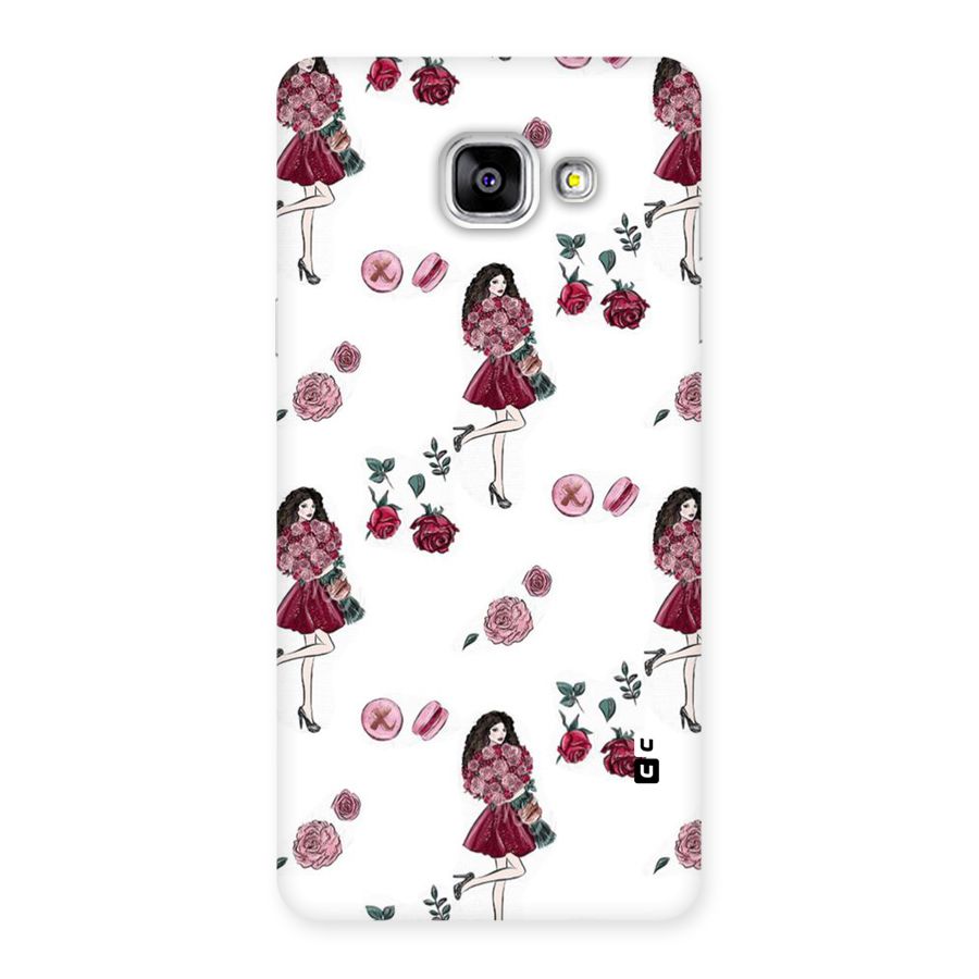 Girl With Flowers Back Case for Galaxy A5 2016