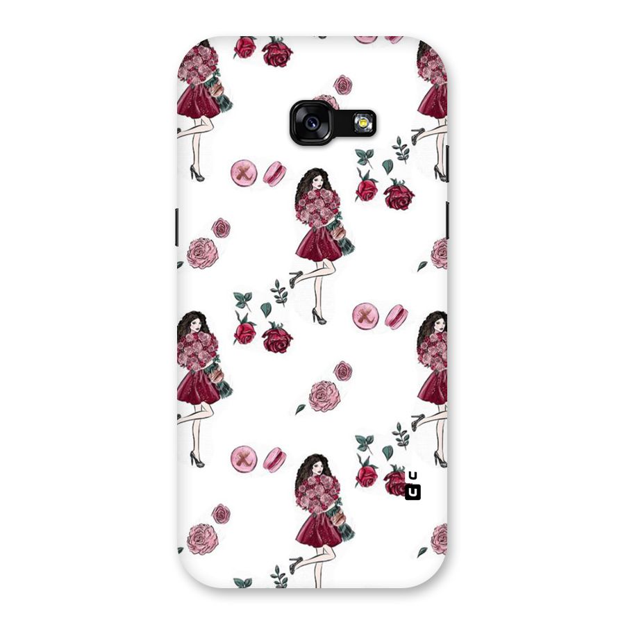 Girl With Flowers Back Case for Galaxy A5 2017