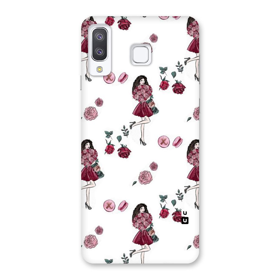Girl With Flowers Back Case for Galaxy A8 Star