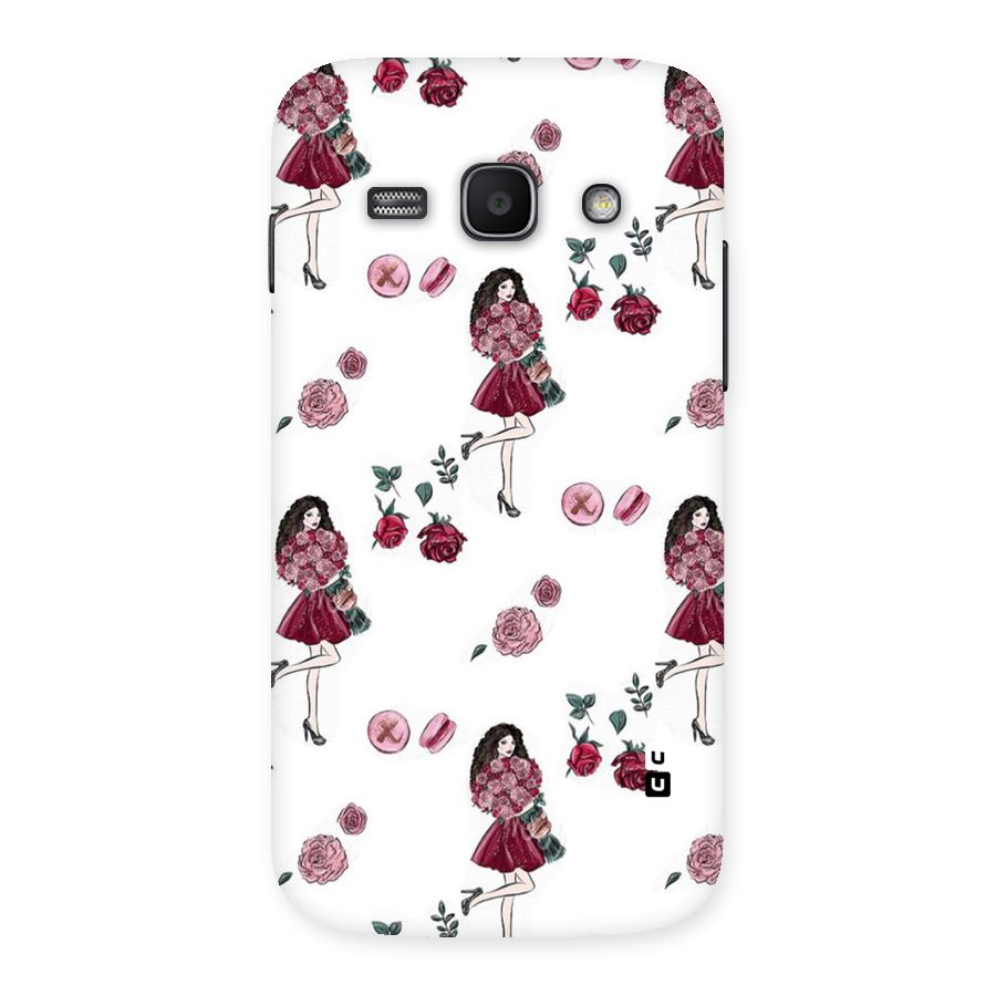 Girl With Flowers Back Case for Galaxy Ace 3