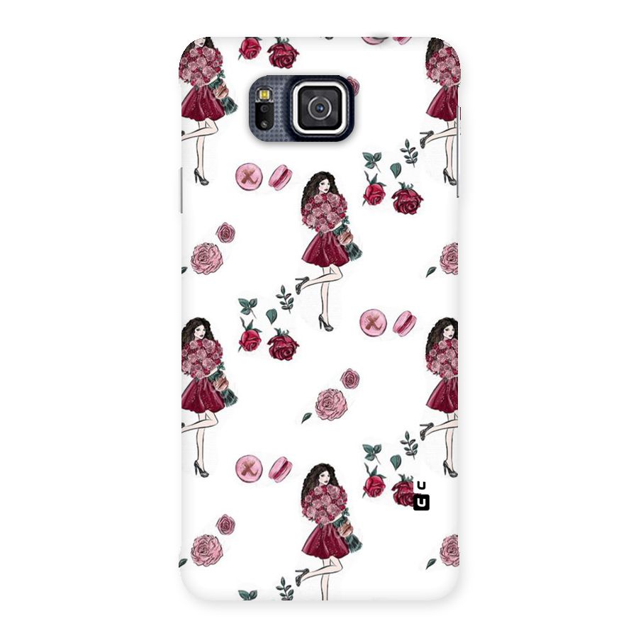 Girl With Flowers Back Case for Galaxy Alpha