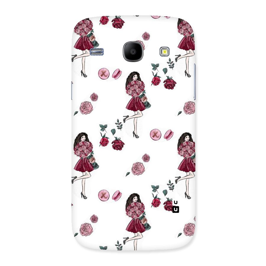 Girl With Flowers Back Case for Galaxy Core