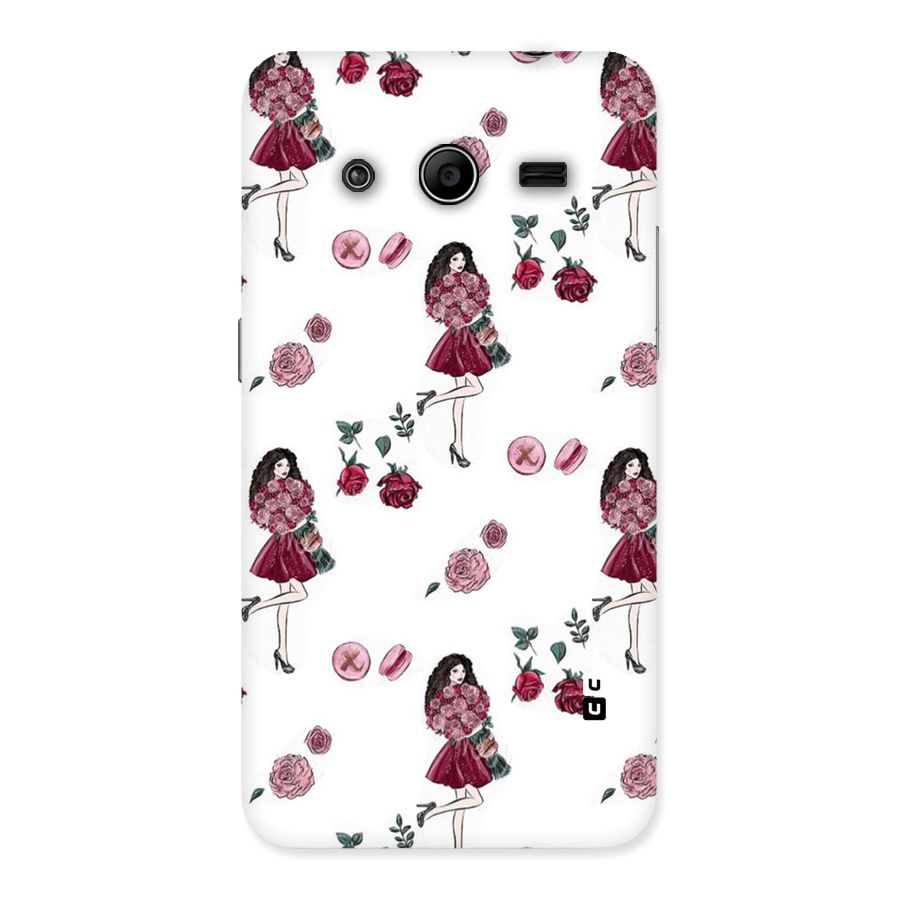 Girl With Flowers Back Case for Galaxy Core 2