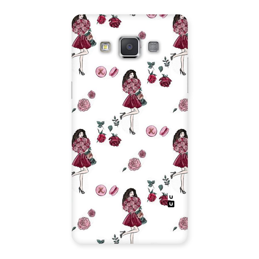 Girl With Flowers Back Case for Galaxy Grand Max