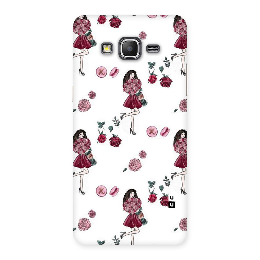 Girl With Flowers Back Case for Galaxy Grand Prime