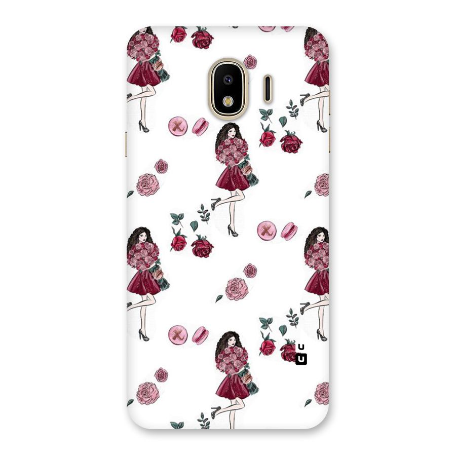 Girl With Flowers Back Case for Galaxy J4